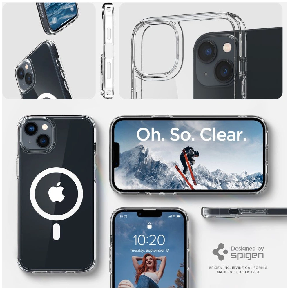 Hurtownia GSM - Etui Spigen Ultra Hybrid Mag MagSafe Apple iPhone 14 Plus / 15 Plus Bílá - SPN2442 - {ean13} - Hurt
