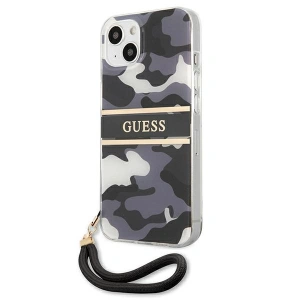 Hurtownia GSM - [OUTLET] Case Guess GUHCP13MKCABBK Apple iPhone 13 schwarz/black hardcase Camo Strap Collection - OT-331 - {ean13} - Hurt