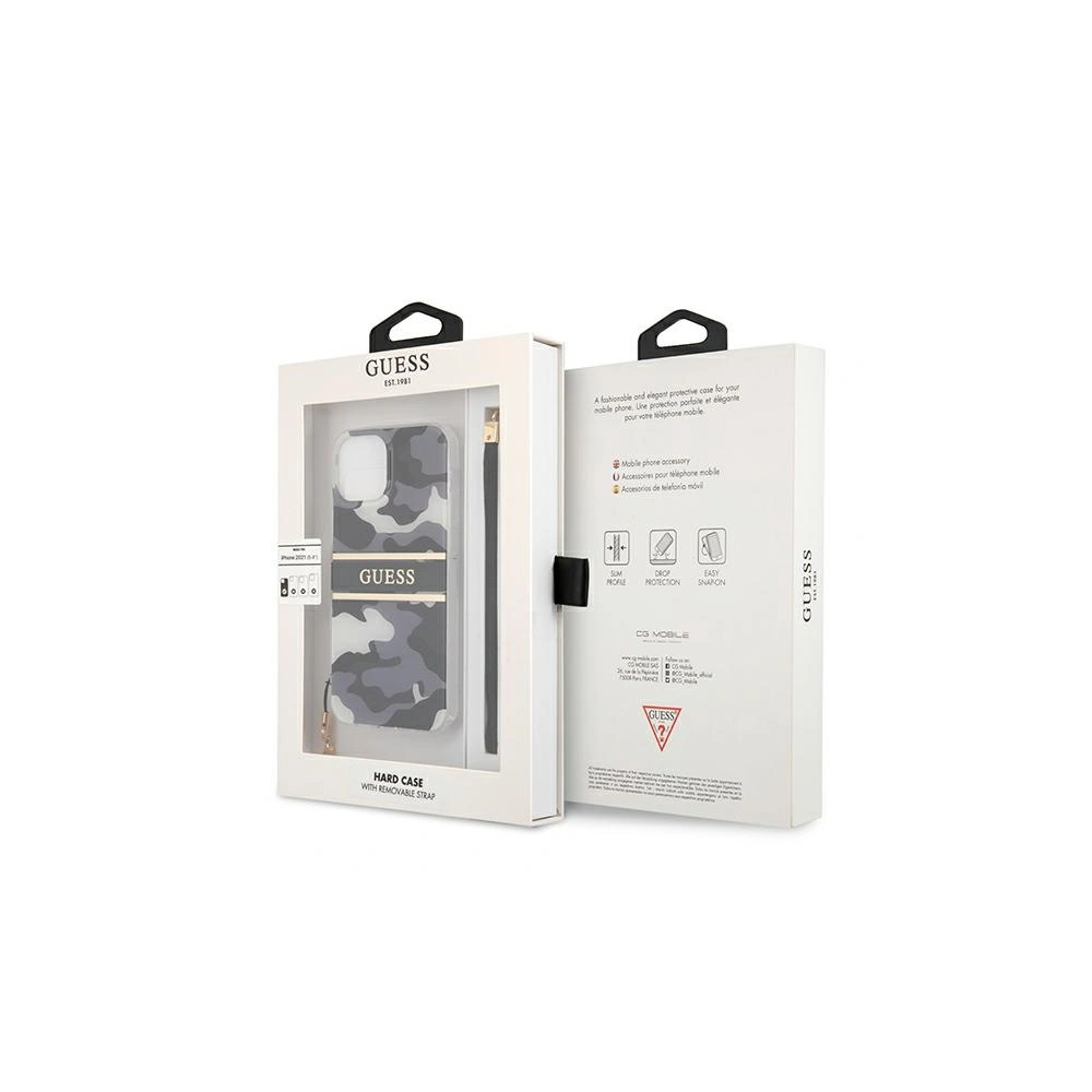 Hurtownia GSM - [OUTLET] Etui Guess GUHCP13MKCABBK Apple iPhone 13 černý/black hardcase Camo Strap Collection - OT-331 - {ean13} - Hurt