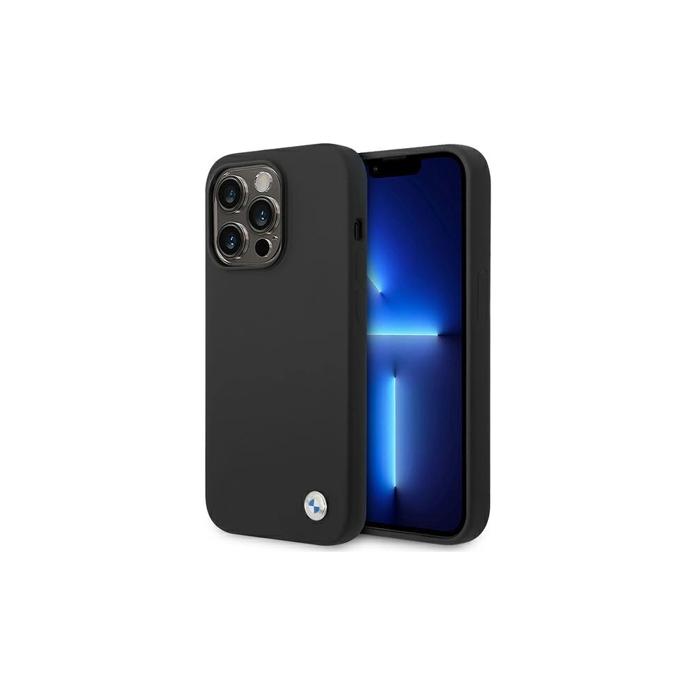 Hurtownia GSM - Etui BMW BMHCP14XSILBK Apple iPhone 14 Pro Max černý/black Silicone Metal Logo - BMW294 - {ean13} - Hurt
