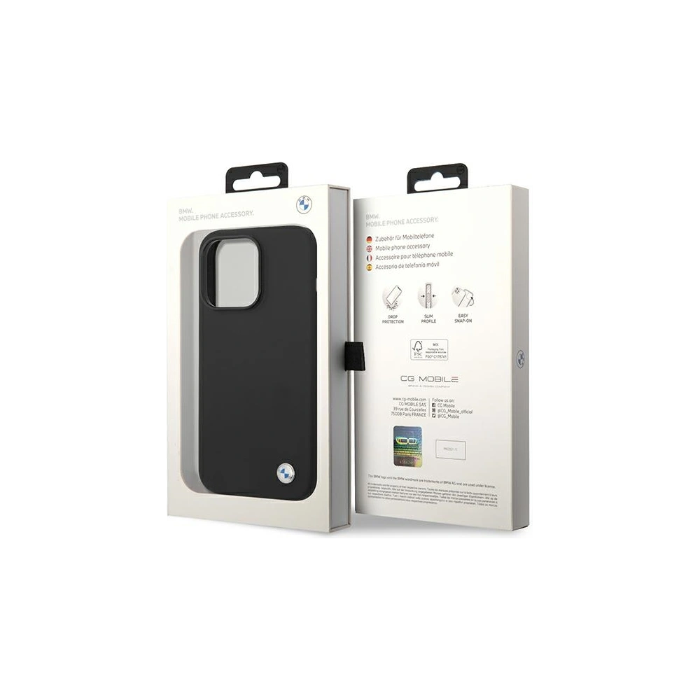 Hurtownia GSM - Etui BMW BMHCP14XSILBK Apple iPhone 14 Pro Max černý/black Silicone Metal Logo - BMW294 - {ean13} - Hurt