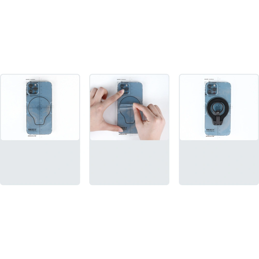 Hurtownia GSM - Următorul text a fost tradus:Magneticul suport pentru deget Nillkin Snapgrip Magnetic Ring Holder Negru - NLK421 - {ean13} - Hurt