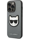Hurtownia GSM - Etui Karl Lagerfeld KLHCP14LSAPCHG Apple iPhone 14 Pro hardcase srebrny/silver Saffiano Choupette Head Patch - KLD981 - {ean13} - Hurt