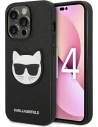 Wholesale Karl Lagerfeld KLHCP14LSAPCHK Apple iPhone 14 Pro hardcase black Saffiano Choupette Head Patch - KLD982 - {ean13} - Hurt