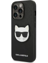 Hurtownia GSM - Case Karl Lagerfeld KLHCP14LSAPCHK Apple iPhone 14 Pro Hardcase schwarz/black Saffiano Choupette Head Patch - KLD982 - {ean13} - Hurt