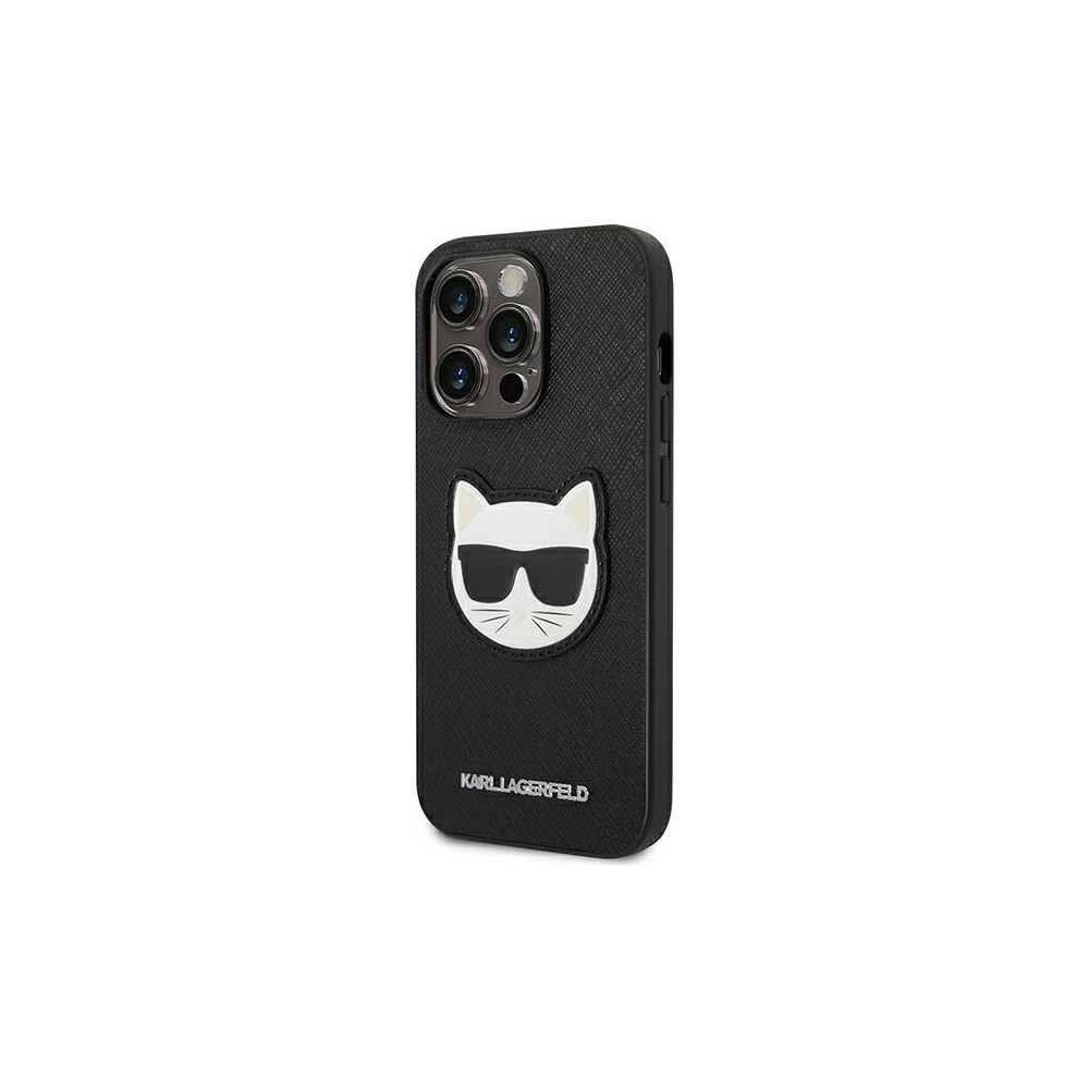 Hurtownia GSM - Etui Karl Lagerfeld KLHCP14LSAPCHK Apple iPhone 14 Pro hardcase czarny/black Saffiano Choupette Head Patch - KLD982 - {ean13} - Hurt