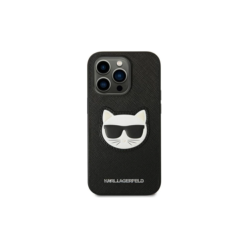 Hurtownia GSM - Etui Karl Lagerfeld KLHCP14LSAPCHK Apple iPhone 14 Pro hardcase czarny/black Saffiano Choupette Head Patch - KLD982 - {ean13} - Hurt