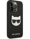 Wholesale Karl Lagerfeld KLHCP14LSAPCHK Apple iPhone 14 Pro hardcase black Saffiano Choupette Head Patch - KLD982 - {ean13} - Hurt