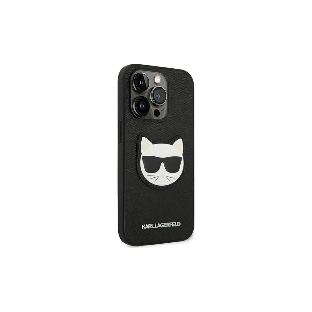 Hurtownia GSM - Etui Karl Lagerfeld KLHCP14LSAPCHK Apple iPhone 14 Pro hardcase czarny/black Saffiano Choupette Head Patch - KLD982 - {ean13} - Hurt