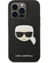 Hurtownia GSM - Etui Karl Lagerfeld KLHCP14LSAPKHK Apple iPhone 14 Pro negru/black hardcase Saffiano Patch cu capul lui Karl - KLD984 - {ean13} - Hurt