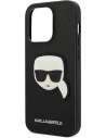 Hurtownia GSM - Etui Karl Lagerfeld KLHCP14LSAPKHK Apple iPhone 14 Pro negru/black hardcase Saffiano Patch cu capul lui Karl - KLD984 - {ean13} - Hurt