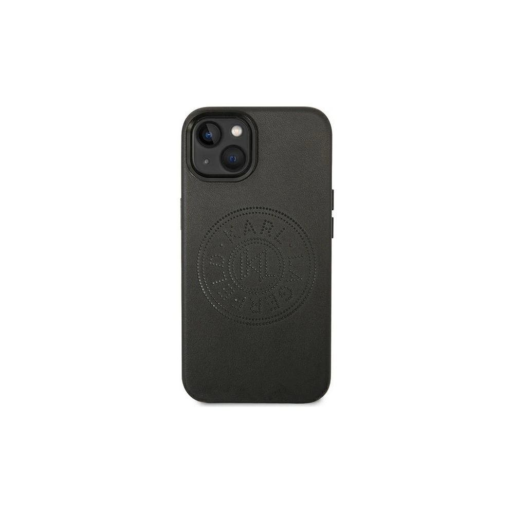 Hurtownia GSM - Case Karl Lagerfeld KLHCP14MFWHK Apple iPhone 14 Plus / 15 Plus Hardcase schwarz/black Leder Perforiertes Logo - KLD985 - {ean13} - Hurt