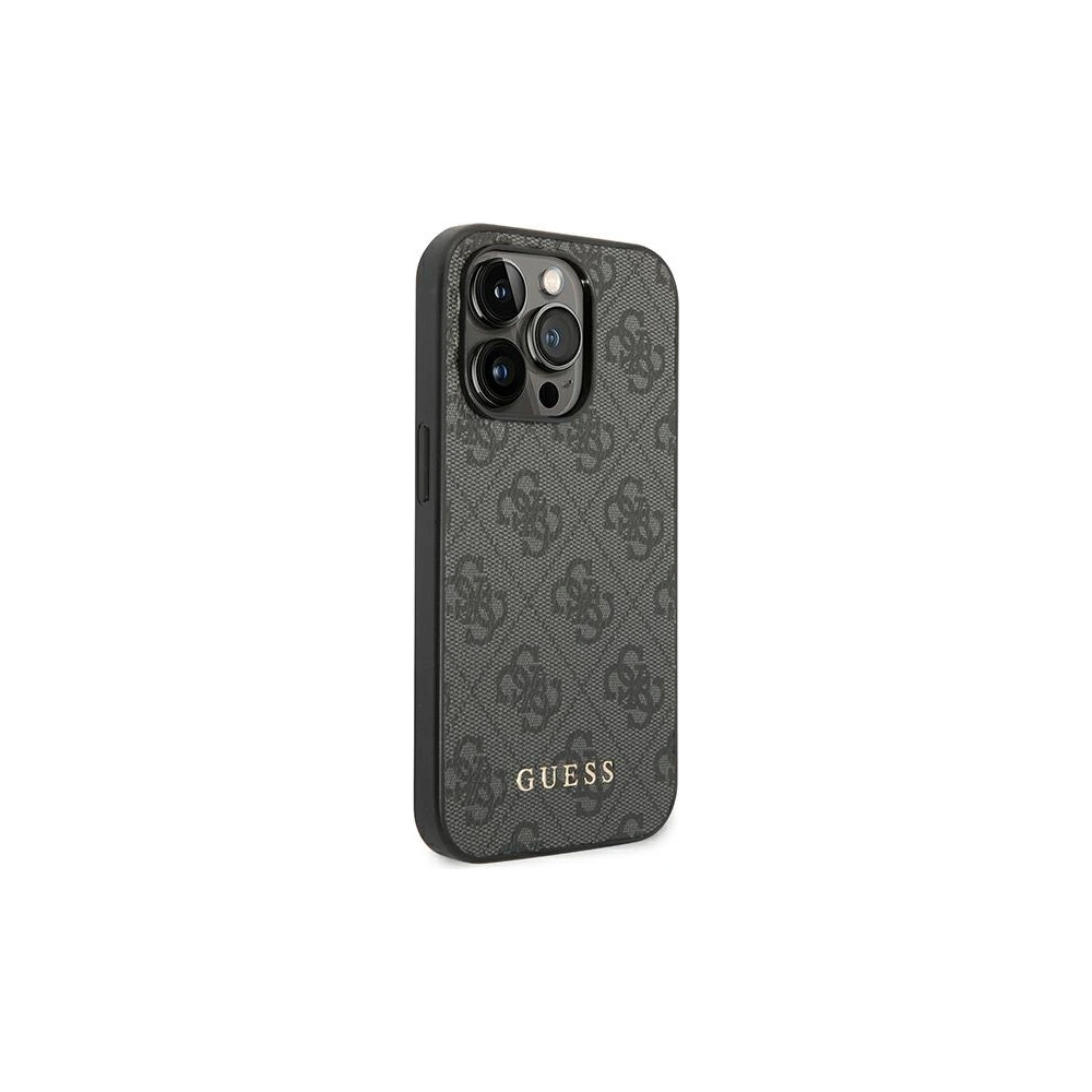Hurtownia GSM - Etui Guess GUHCP14LG4GFGR Apple iPhone 14 Pro gri/grey hard case 4G Metal Gold Logo - GUE1883 - {ean13} - Hurt