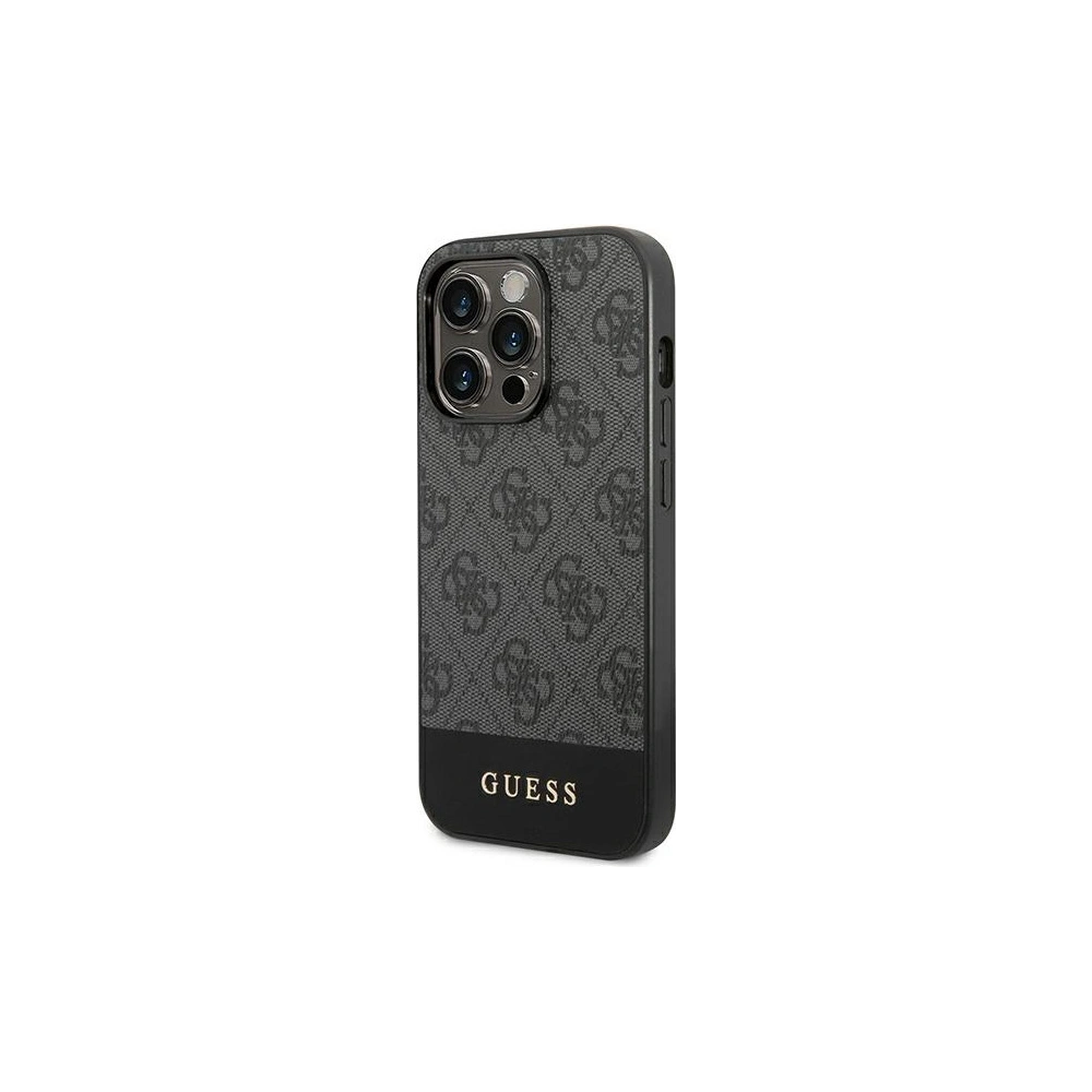 Hurtownia GSM - Etui Guess GUHCP14LG4GLGR Apple iPhone 14 Pro szary/grey hard case 4G Stripe Collection - GUE1886 - {ean13} - Hurt