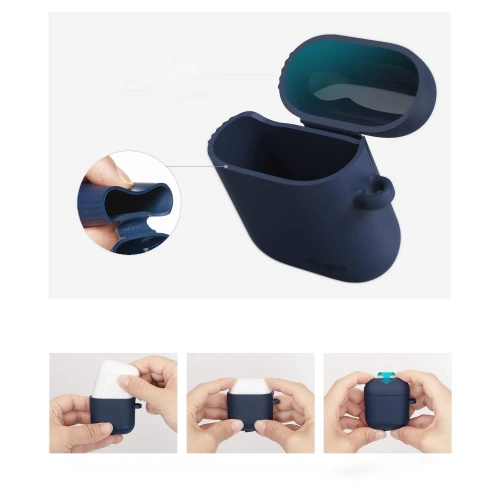 Etui z TPU Ringke dla Apple AirPods Navy