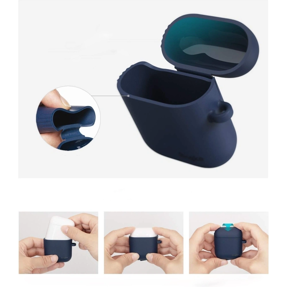 Hurtownia GSM - Etui z TPU Ringke pro Apple AirPods Navy - RGK1010BLU - {ean13} - Hurt