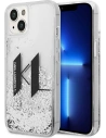 Etui Karl Lagerfeld KLHCP14MLBKLCS Apple iPhone 14 Plus / 15 Plus ezüst/silver hardcase Liquid Glitter Big KL
