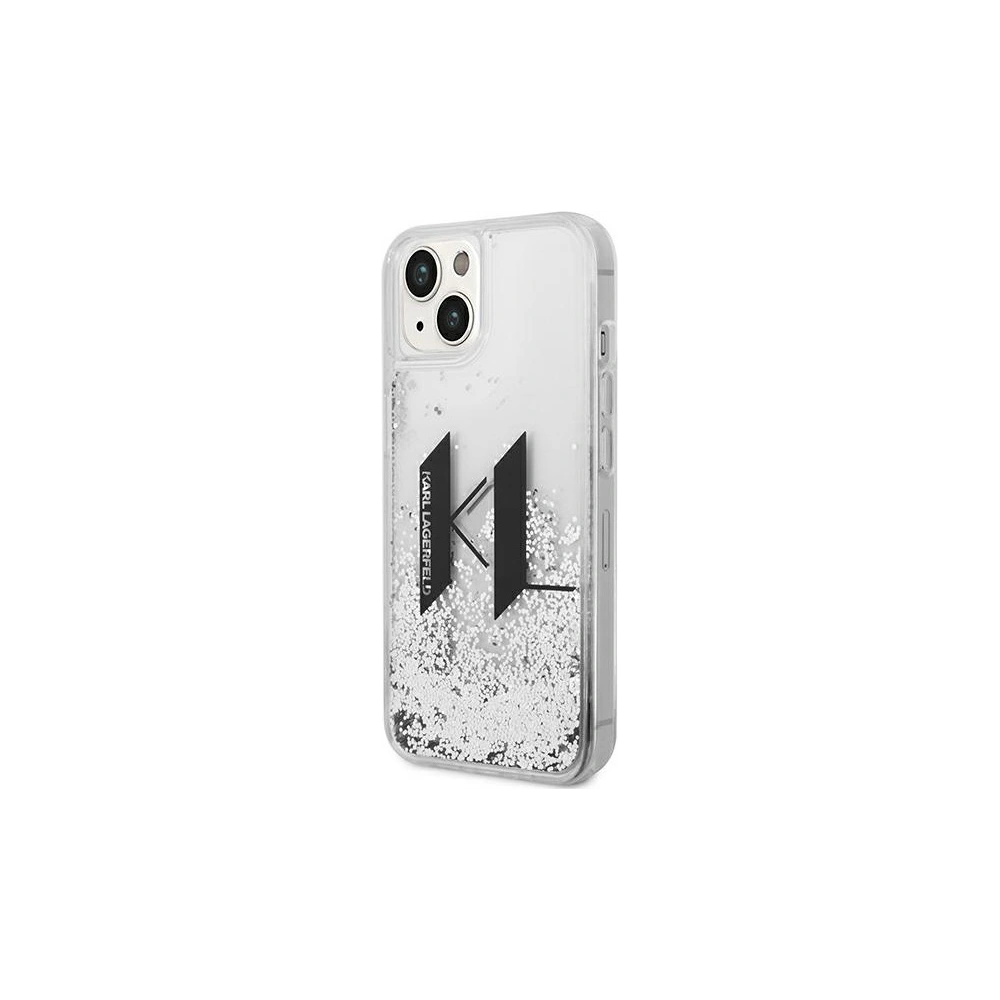 Hurtownia GSM - Etui Karl Lagerfeld KLHCP14MLBKLCS Apple iPhone 14 Plus / 15 Plus srebrny/silver hardcase Liquid Glitter Big KL - KLD986 - {ean13} - Hurt