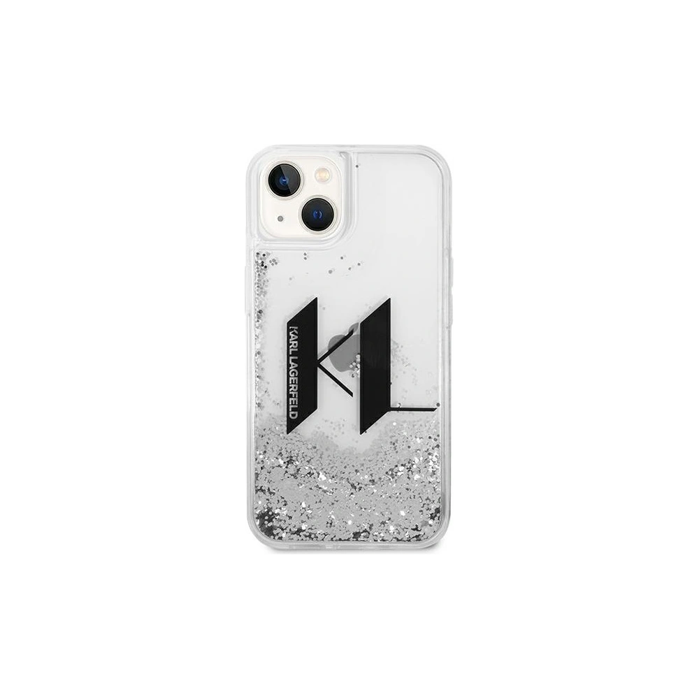 Hurtownia GSM - Etui Karl Lagerfeld KLHCP14MLBKLCS Apple iPhone 14 Plus / 15 Plus srebrny/silver hardcase Liquid Glitter Big KL - KLD986 - {ean13} - Hurt
