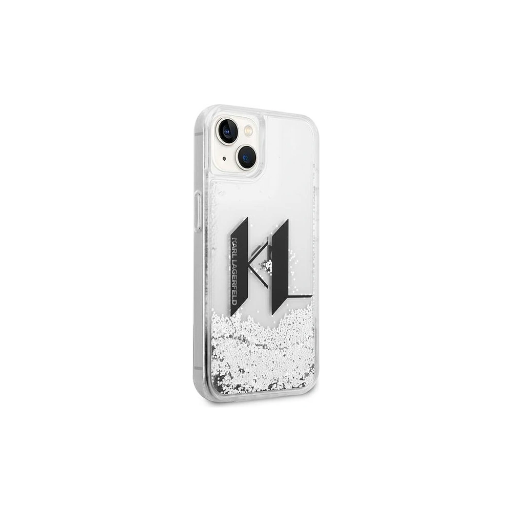 Hurtownia GSM - Case Karl Lagerfeld KLHCP14MLBKLCS Apple iPhone 14 Plus / 15 Plus silber/hardcase Liquid Glitter Big KL - KLD986 - {ean13} - Hurt