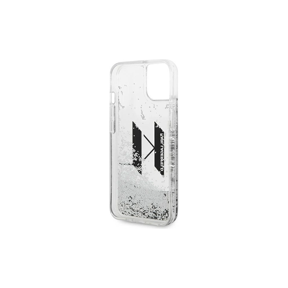 Hurtownia GSM - Case Karl Lagerfeld KLHCP14MLBKLCS Apple iPhone 14 Plus / 15 Plus silber/hardcase Liquid Glitter Big KL - KLD986 - {ean13} - Hurt
