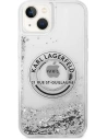 Wholesale Karl Lagerfeld KLHCP14MLCRSGRS Apple iPhone 14 Plus / 15 Plus silver hardcase Liquid Glitter RSG - KLD988 - {ean13} - Hurt