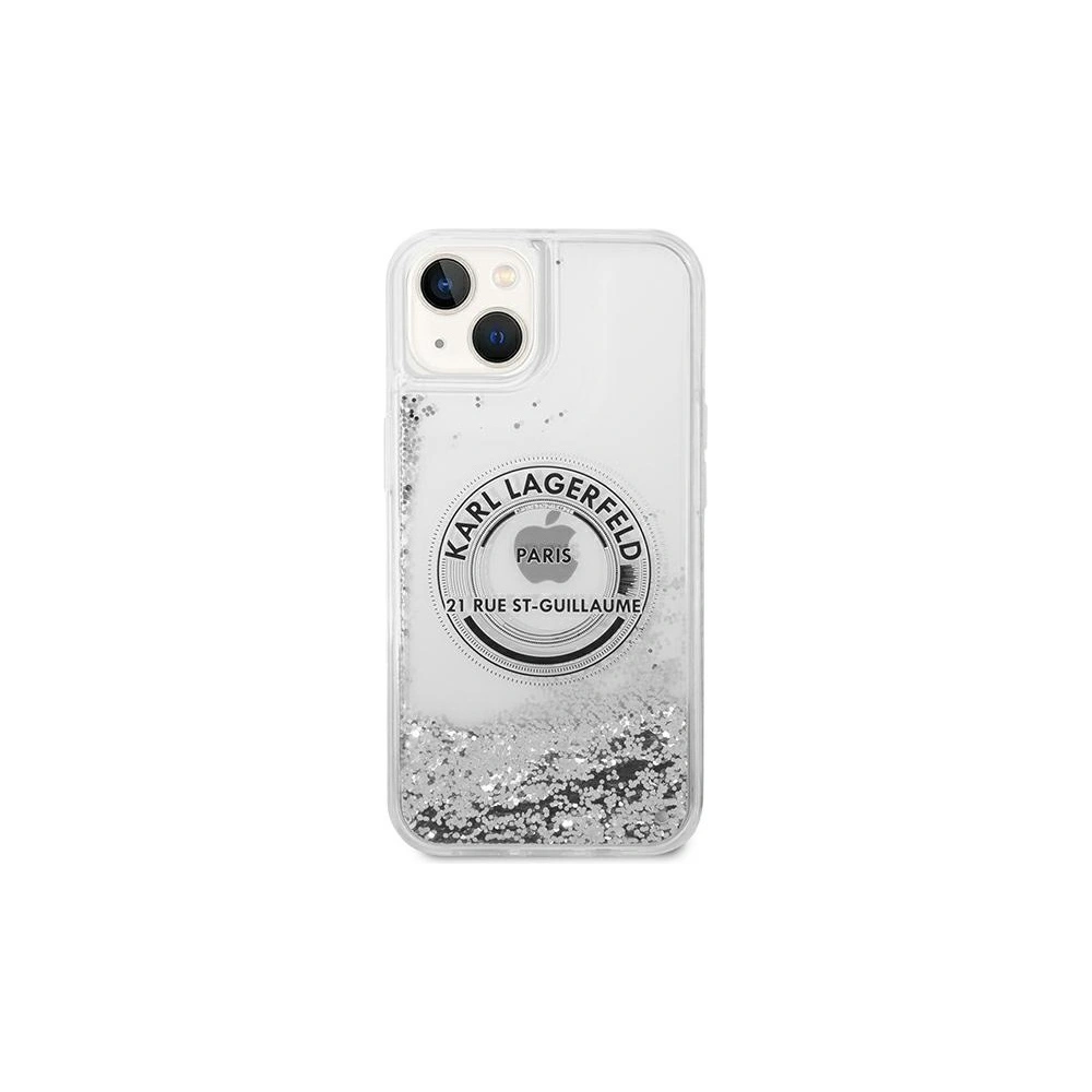 Hurtownia GSM - Etui Karl Lagerfeld KLHCP14MLCRSGRS Apple iPhone 14 Plus / 15 Plus ezüst hardcase Liquid Glitter RSG - KLD988 - {ean13} - Hurt