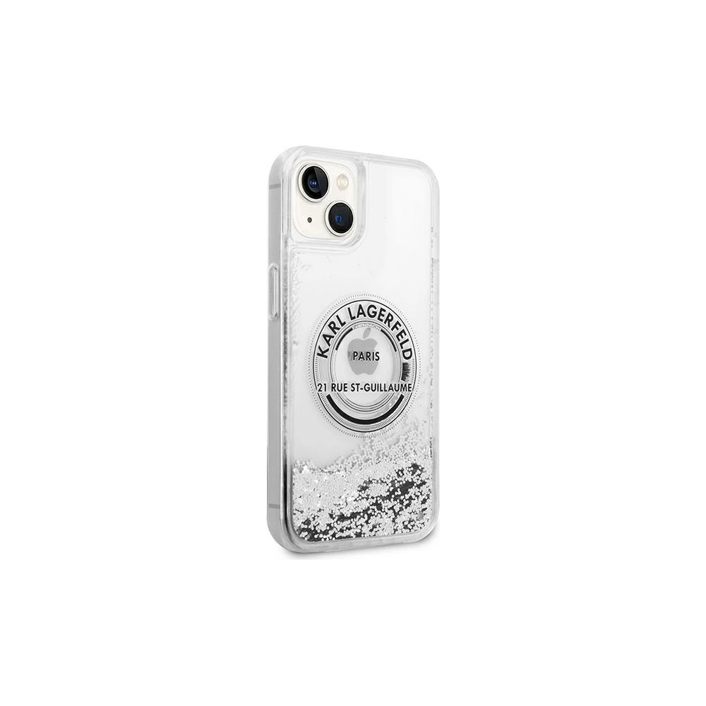 Hurtownia GSM - Etui Karl Lagerfeld KLHCP14MLCRSGRS Apple iPhone 14 Plus / 15 Plus stříbrný/silver hardcase Liquid Glitter RSG - KLD988 - {ean13} - Hurt