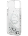 Wholesale Karl Lagerfeld KLHCP14MLCRSGRS Apple iPhone 14 Plus / 15 Plus silver hardcase Liquid Glitter RSG - KLD988 - {ean13} - Hurt