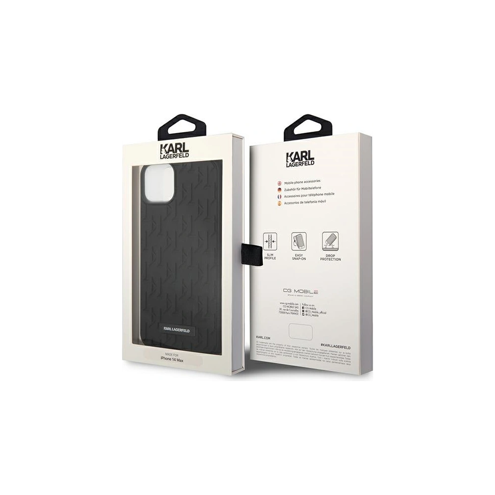 Wholesale Karl Lagerfeld KLHCP14MRUPKLPK Apple iPhone 14 Plus / 15 Plus hardcase black 3D Monogram - KLD989 - {ean13} - Hurt
