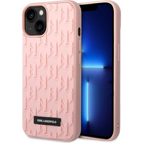 Karl Lagerfeld Distributor - 3666339085377 - KLD990 - Karl Lagerfeld KLHCP14MRUPKLPP Apple iPhone 14 Plus / 15 Plus hardcase pink 3D Monogram - B2B homescreen