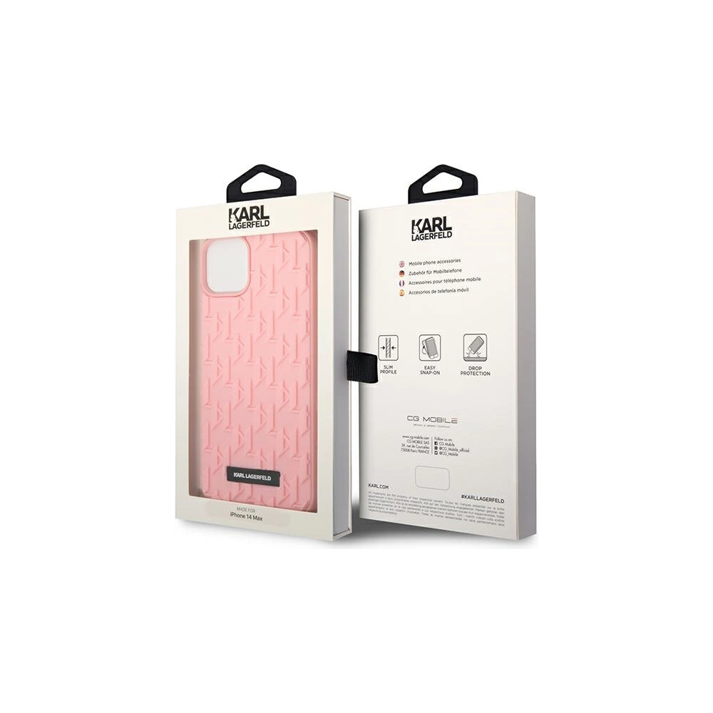 Wholesale Karl Lagerfeld KLHCP14MRUPKLPP Apple iPhone 14 Plus / 15 Plus hardcase pink 3D Monogram - KLD990 - {ean13} - Hurt
