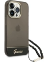 Wholesale Guess GUHCP14LHGCOHK Apple iPhone 14 Pro black hardcase Translucent Pearl Strap - GUE1890 - {ean13} - Hurt