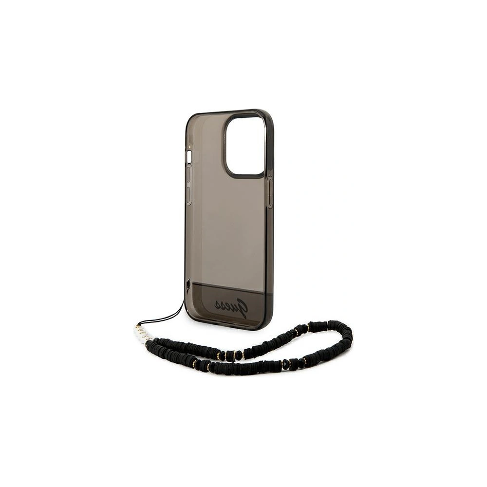 Hurtownia GSM - Etui Guess GUHCP14LHGCOHK Apple iPhone 14 Pro negru/black hardcase Translucent Pearl Strap - GUE1890 - {ean13} - Hurt
