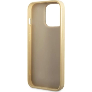 Etui Guess GUHCP14LHGGSHD Apple iPhone 14 Pro aurie/c gold carcasă rigidă Glitter Script