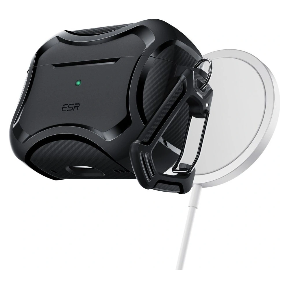 Hurtownia GSM - Case ESR Cyber Armor Halolock MagSafe Apple AirPods 2 Pro/1 Pro Schwarz - ESR541 - {ean13} - Hurt
