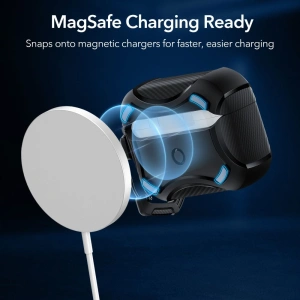 Hurtownia GSM - Tok ESR Cyber Armor Halolock MagSafe Apple AirPods 2 Pro/1 Pro Fekete - ESR541 - {ean13} - Hurt