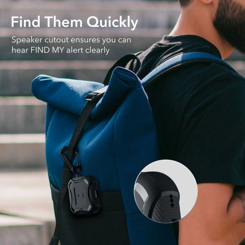 Etui ESR Cyber Armor Halolock MagSafe Apple AirPods 2 Pro/1 Pro Black