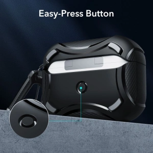Hurtownia GSM - Etui ESR Cyber Armor Halolock MagSafe Apple AirPods 2 Pro/1 Pro Černá - ESR541 - {ean13} - Hurt
