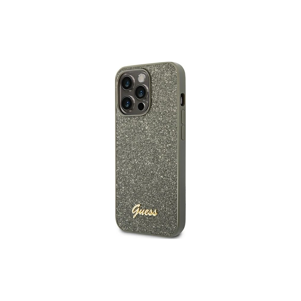 Hurtownia GSM - Case Guess GUHCP14LHGGSHN Apple iPhone 14 Pro grün/hard case Glitter Script - GUE1893 - {ean13} - Hurt