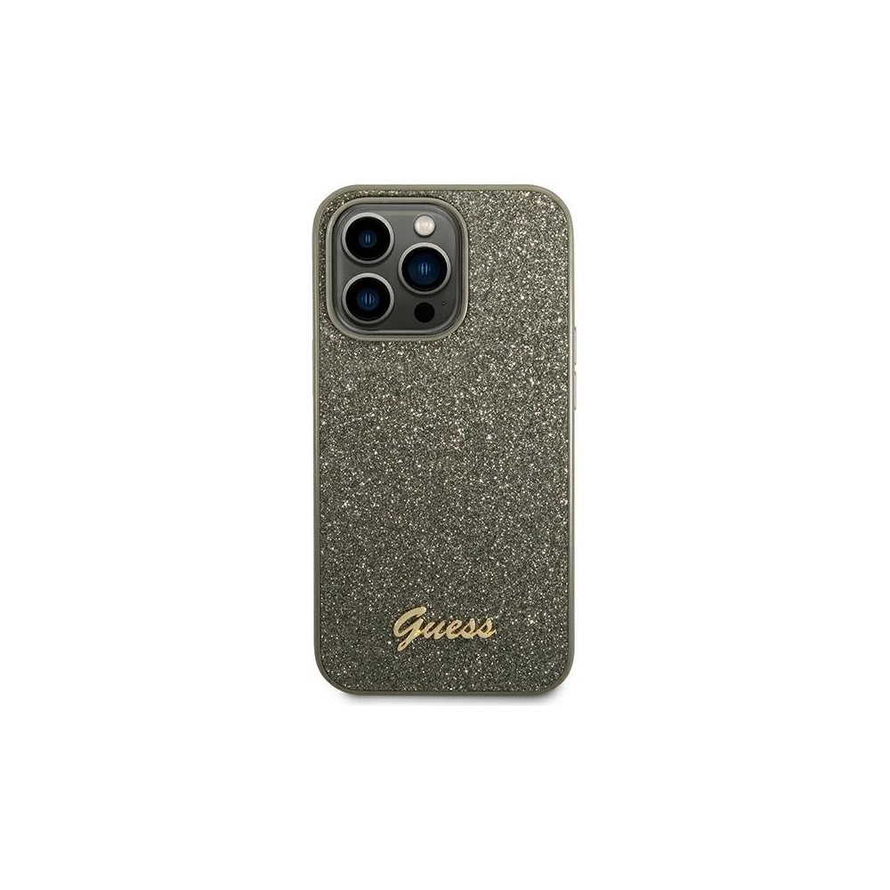 Hurtownia GSM - Case Guess GUHCP14LHGGSHN Apple iPhone 14 Pro grün/hard case Glitter Script - GUE1893 - {ean13} - Hurt