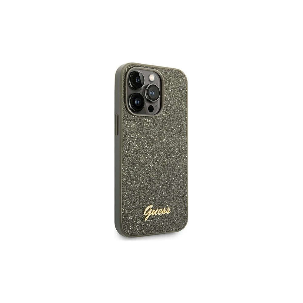 Hurtownia GSM - Case Guess GUHCP14LHGGSHN Apple iPhone 14 Pro grün/hard case Glitter Script - GUE1893 - {ean13} - Hurt