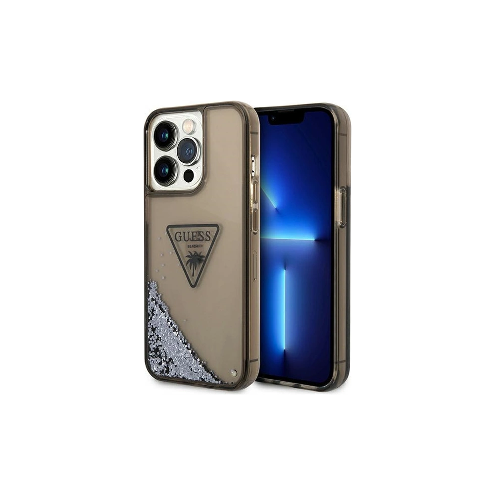 Hurtownia GSM - Etui Guess GUHCP14LLFCTPK Apple iPhone 14 Pro černý/black hardcase Liquid Glitter Palm Collection - GUE1895 - {ean13} - Hurt