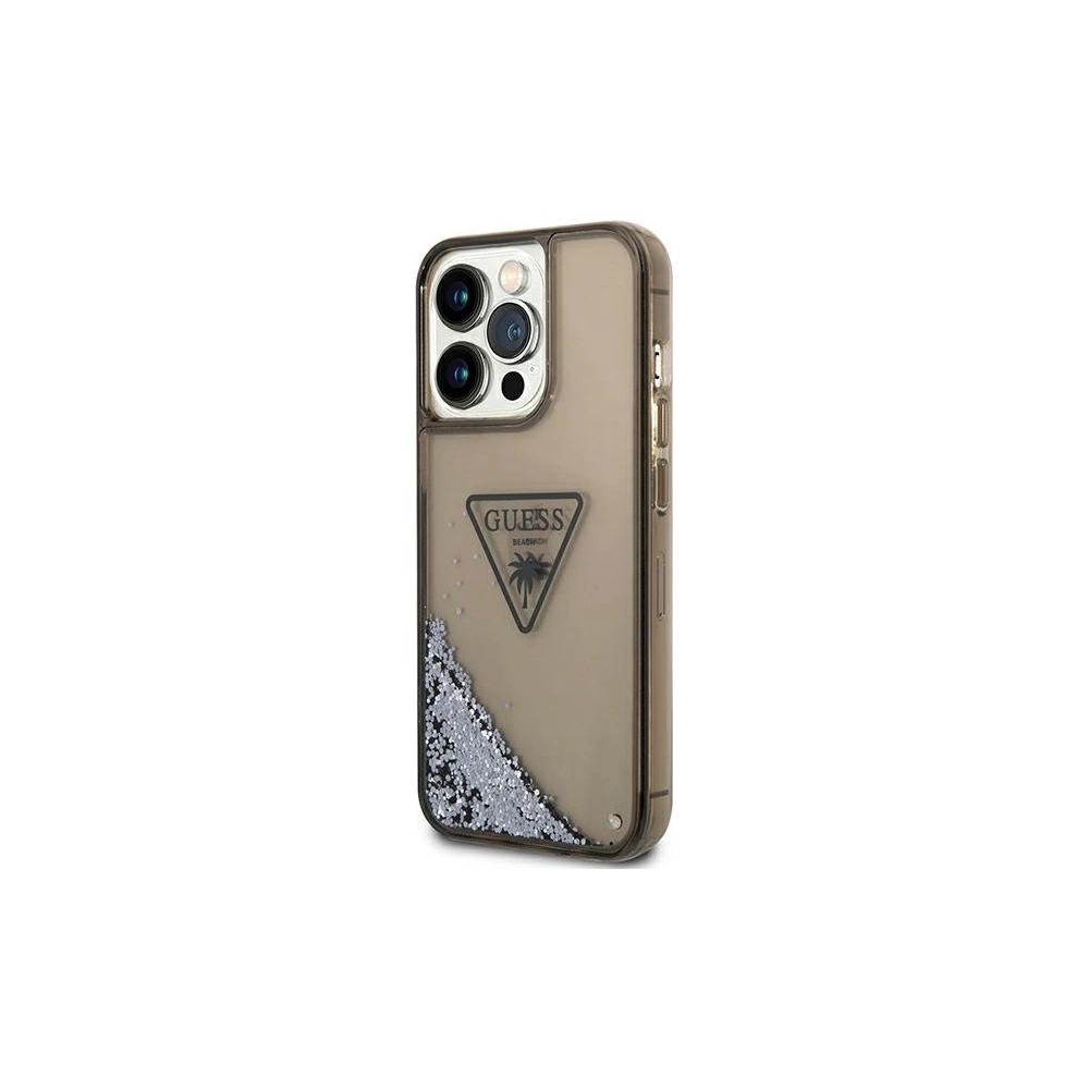 Hurtownia GSM - Case Guess GUHCP14LLFCTPK Apple iPhone 14 Pro schwarz/black hardcase Liquid Glitter Palm Collection - GUE1895 - {ean13} - Hurt