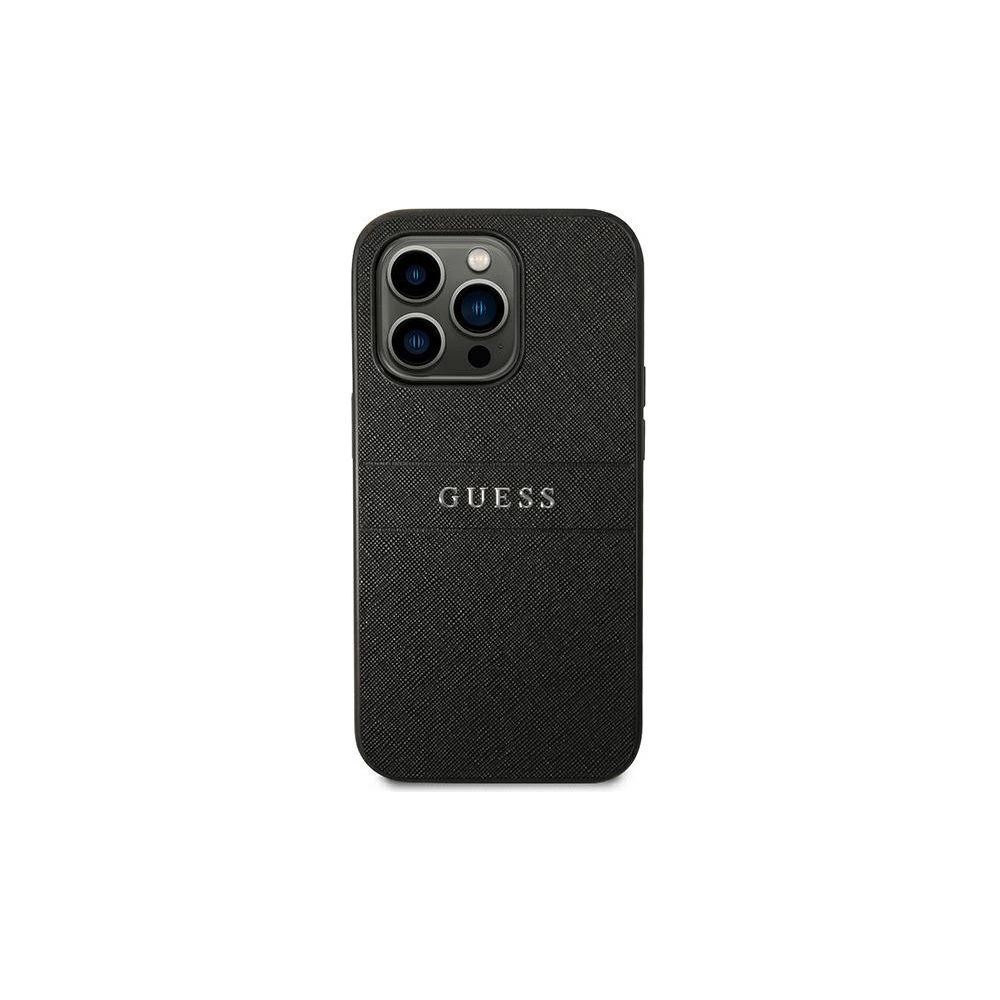Hurtownia GSM - Etui Guess GUHCP14LPSASBBK Apple iPhone 14 Pro černý/black Saffiano Strap - GUE1896 - {ean13} - Hurt