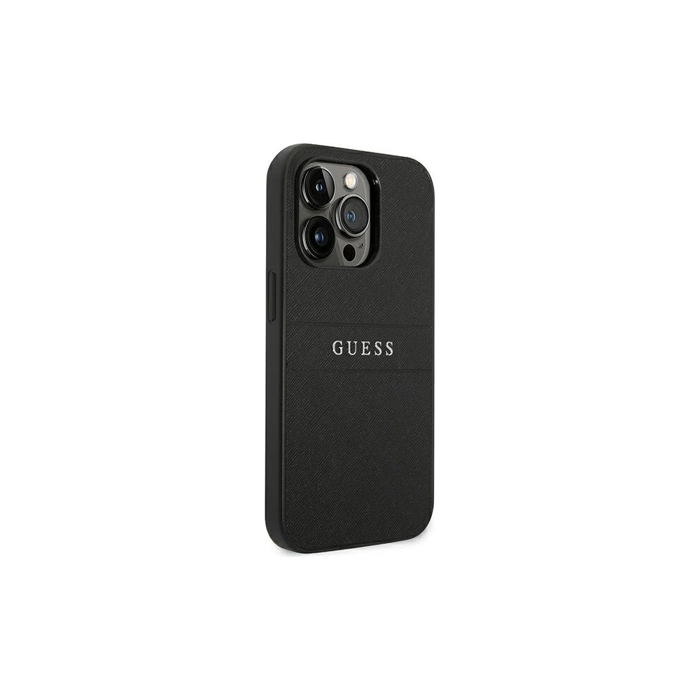 Hurtownia GSM - Etui Guess GUHCP14LPSASBBK Apple iPhone 14 Pro černý/black Saffiano Strap - GUE1896 - {ean13} - Hurt