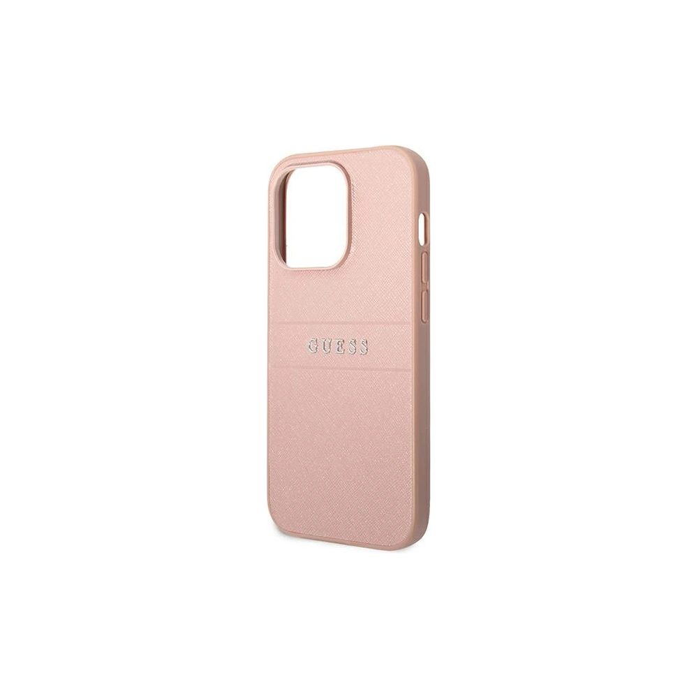 Hurtownia GSM - Case Guess GUHCP14LPSASBPI Apple iPhone 14 Pro rosa/pink Saffiano Strap - GUE1897 - {ean13} - Hurt