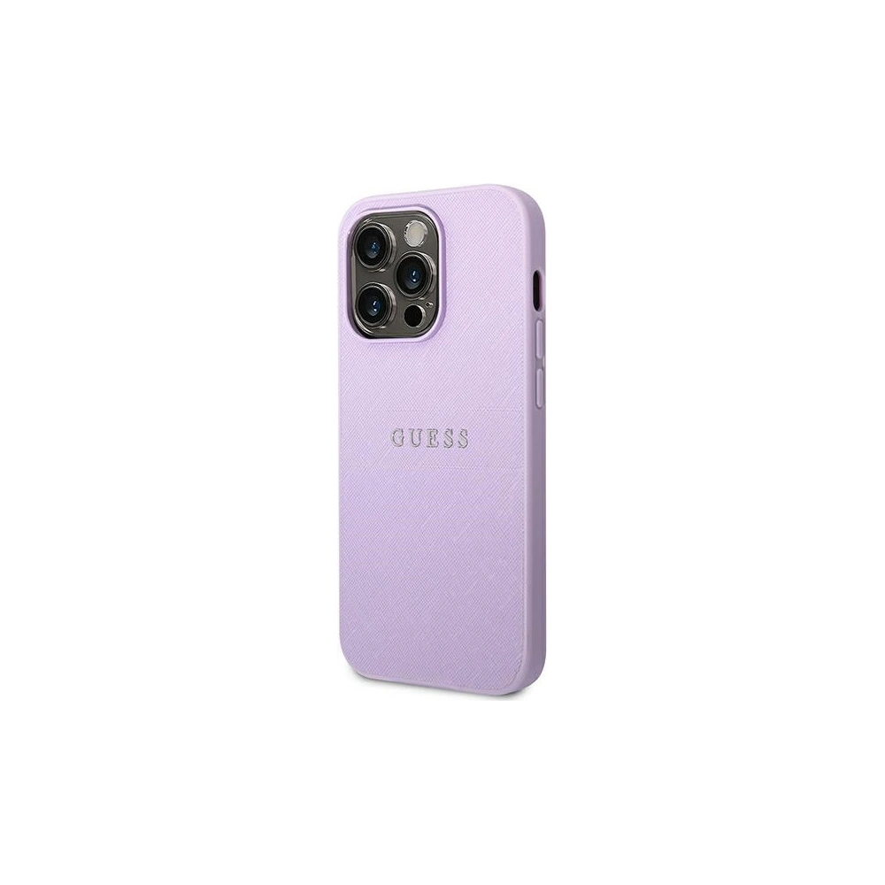 Hurtownia GSM - Case Guess GUHCP14LPSASBPU Apple iPhone 14 Pro lila/purple Saffiano Strap - GUE1898 - {ean13} - Hurt
