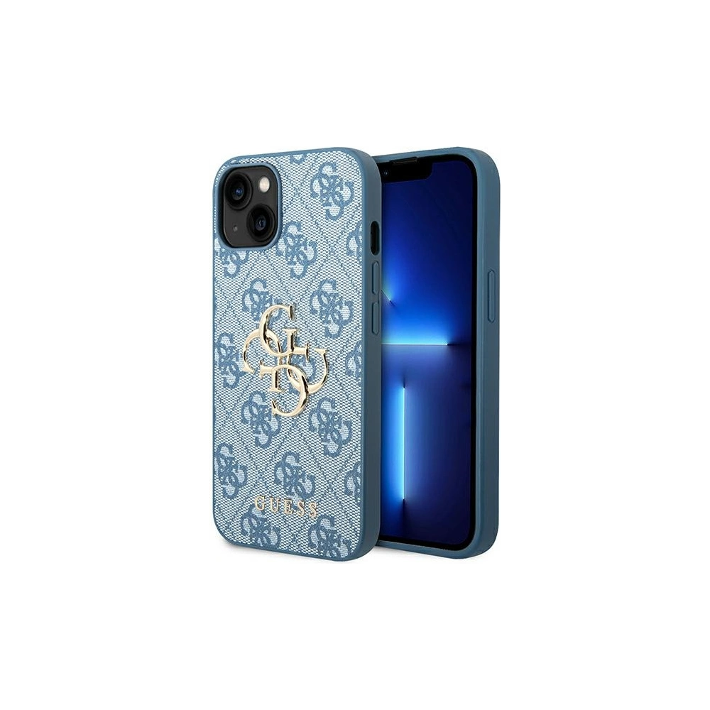 Wholesale Guess GUHCP14M4GMGBL Apple iPhone 14 Plus / 15 Plus blue hardcase 4G Big Metal Logo - GUE1899 - {ean13} - Hurt