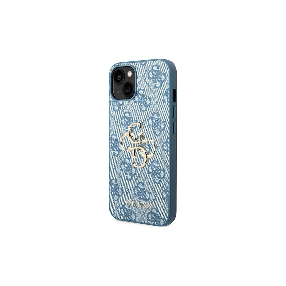Wholesale Guess GUHCP14M4GMGBL Apple iPhone 14 Plus / 15 Plus blue hardcase 4G Big Metal Logo - GUE1899 - {ean13} - Hurt